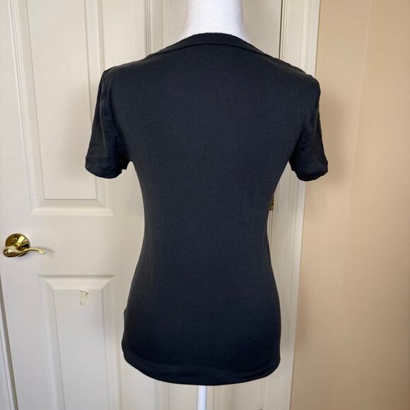 J. Crew 3 Top Bundle Medium Tees Ruffles, Henley, Perfect Fit VGUC Y2K - Picture 6 of 14